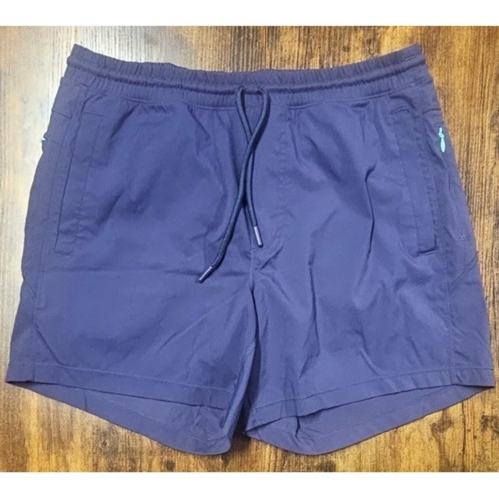 BirdDogs Men's Gym Shorts Size Large Navy Boom For Your Boomstick 6" Inseam